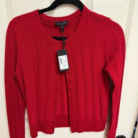 rag & bone Francesca Wool-Blend Cardigan Size Small - Picture 8 of 10